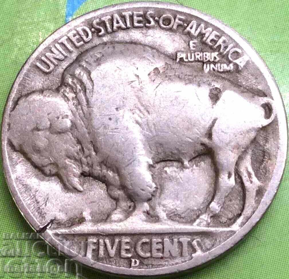 USA 5 Cents 1936 F Buffalo Nickel with price € 4.60 | 9.00 BGN
