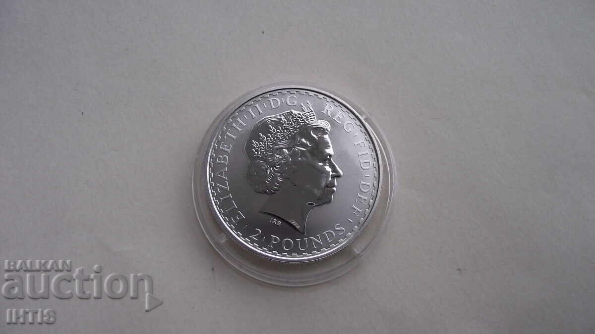 MONEDĂ 2 lire sterline Elisabeta II/2004 - Proof 1 uncie troy - de la 0,01€ - 6
