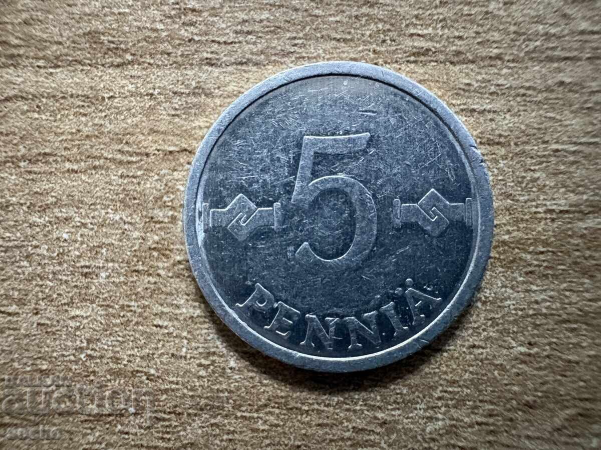 Finlanda - 5 penni (1986)