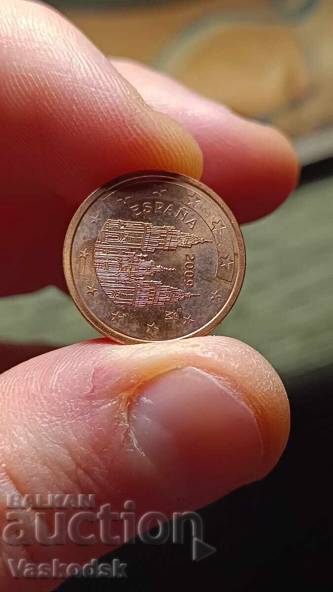 Auction  2 Euro Cent 2009 SPAIN proof