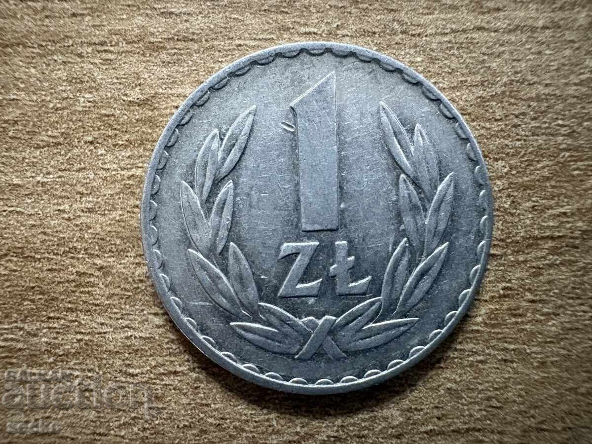 Πολωνία - 1 ζλότι (1974) Πολωνία - 1 ζλότι (1974)