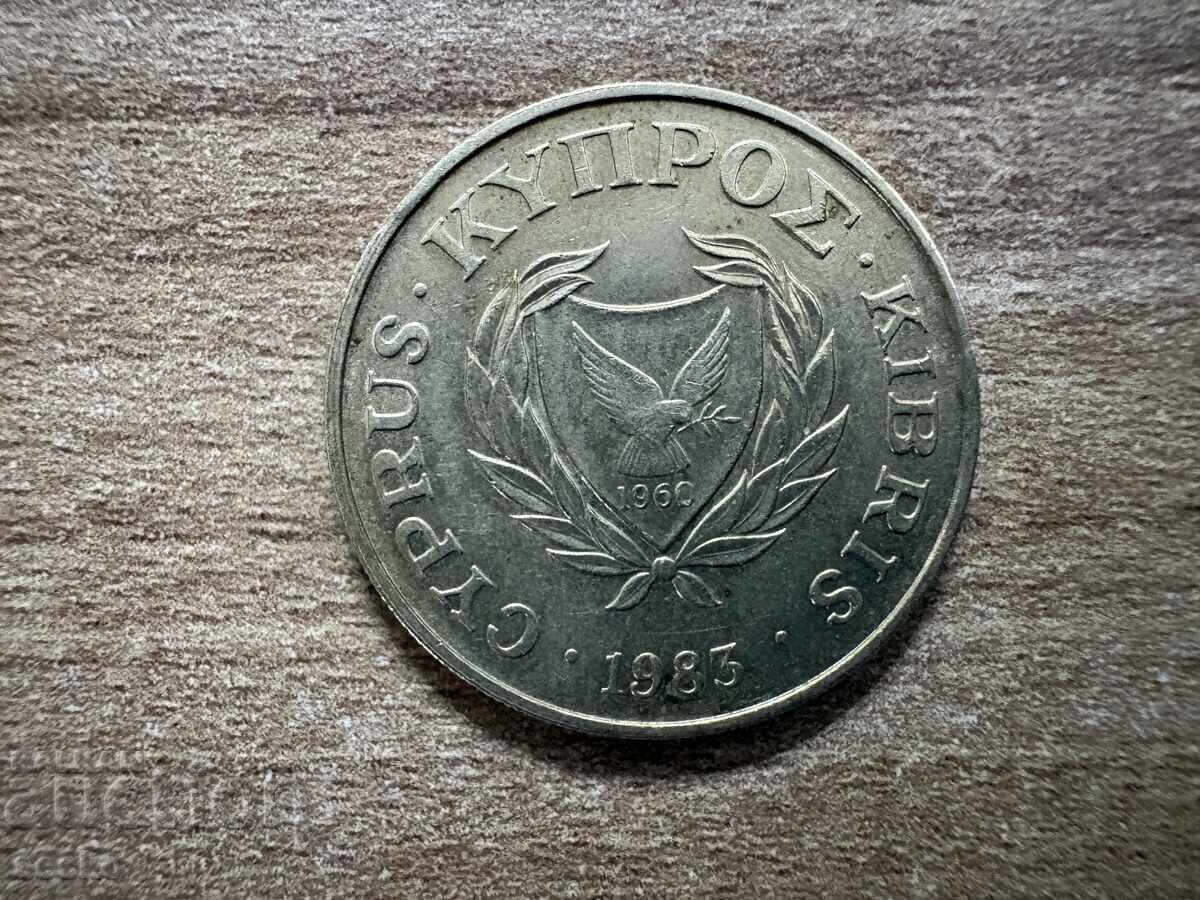 Cipru - 10 cenți (1983) cu preț € 0.30 | 0.59 BGN