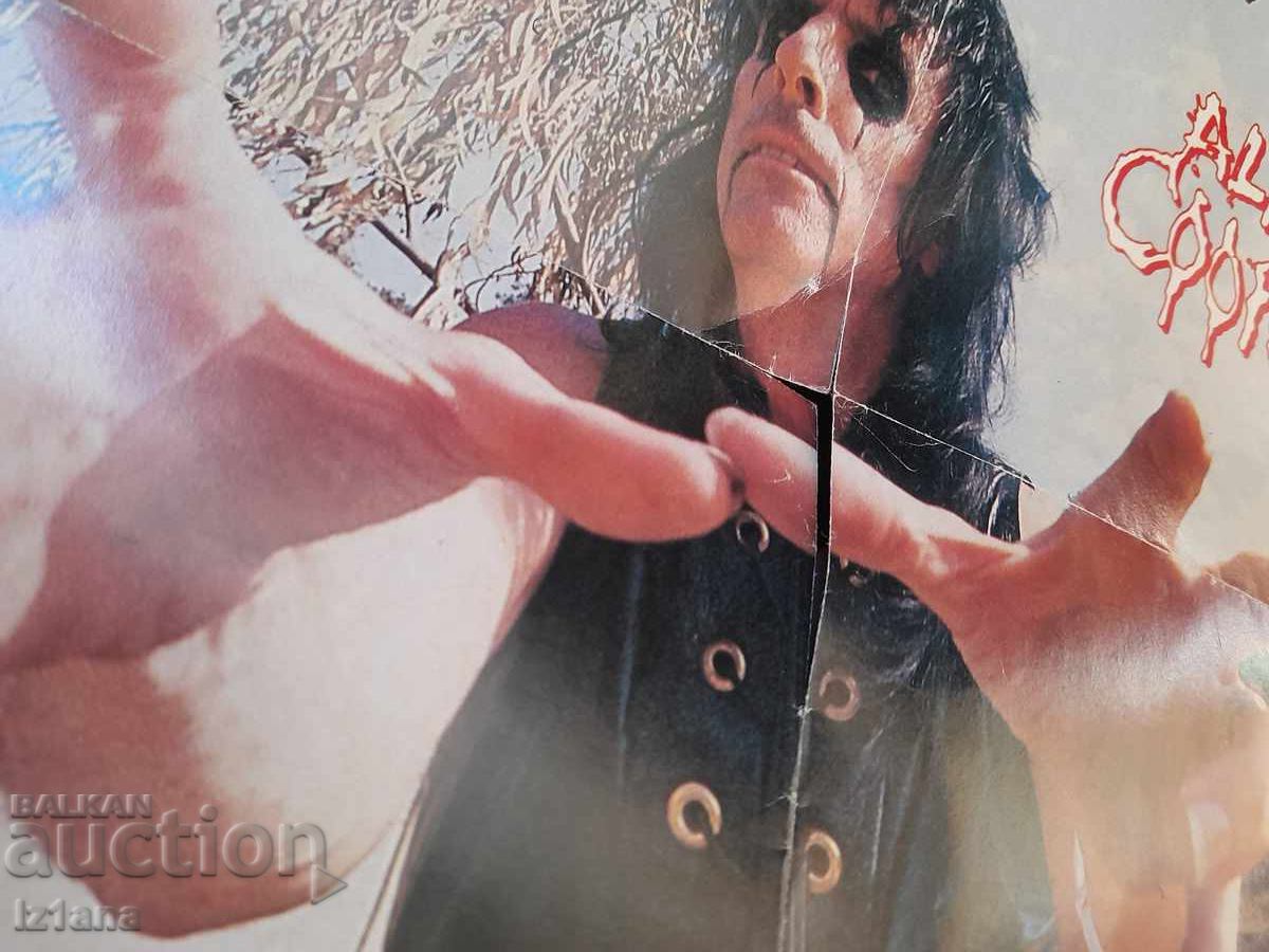 Licitație Afis vechi Iron Maiden, Alice Cooper