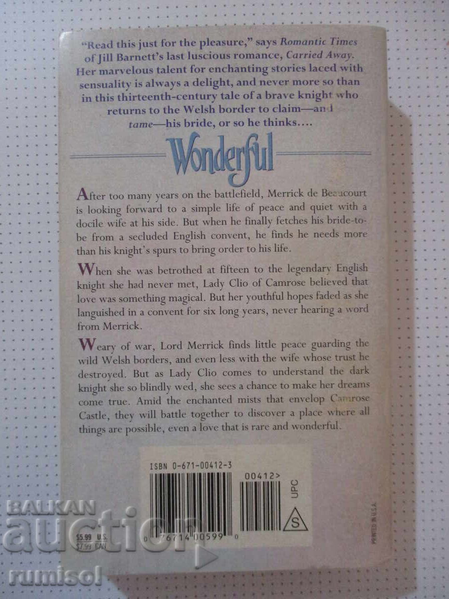 Livrarea Minunat - Jill Barnett