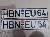 Διπλό σετ γερμανικών πινακίδων