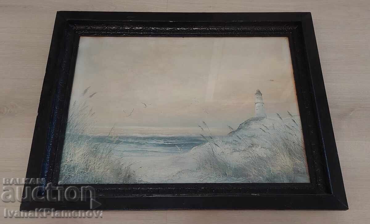 Reproducere tablou ramă lemn 84cm 64cm