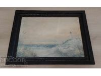 Картина репродукция рамка дървена 84см 64см
