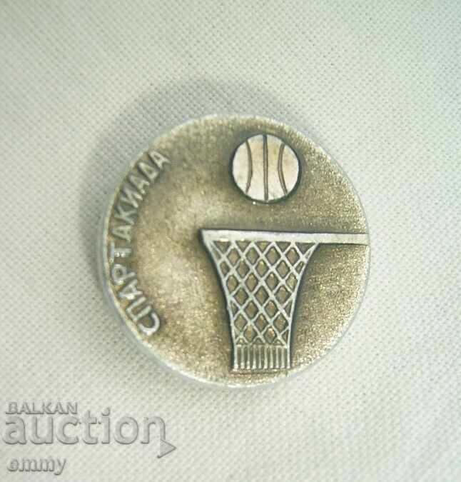 Значка баскетбол - Спартакиада , СССР, Русия Значка баскетбол - Спартакиада , СССР, Русия