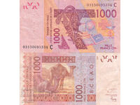 tino37- AFRICA DE VEST / BURKINA FASO - 1000 FRANCI - 2003