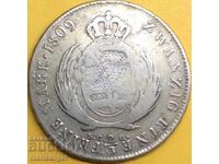 2/3 Taler 1809 Germania Saxonia (20 Mărci) argint