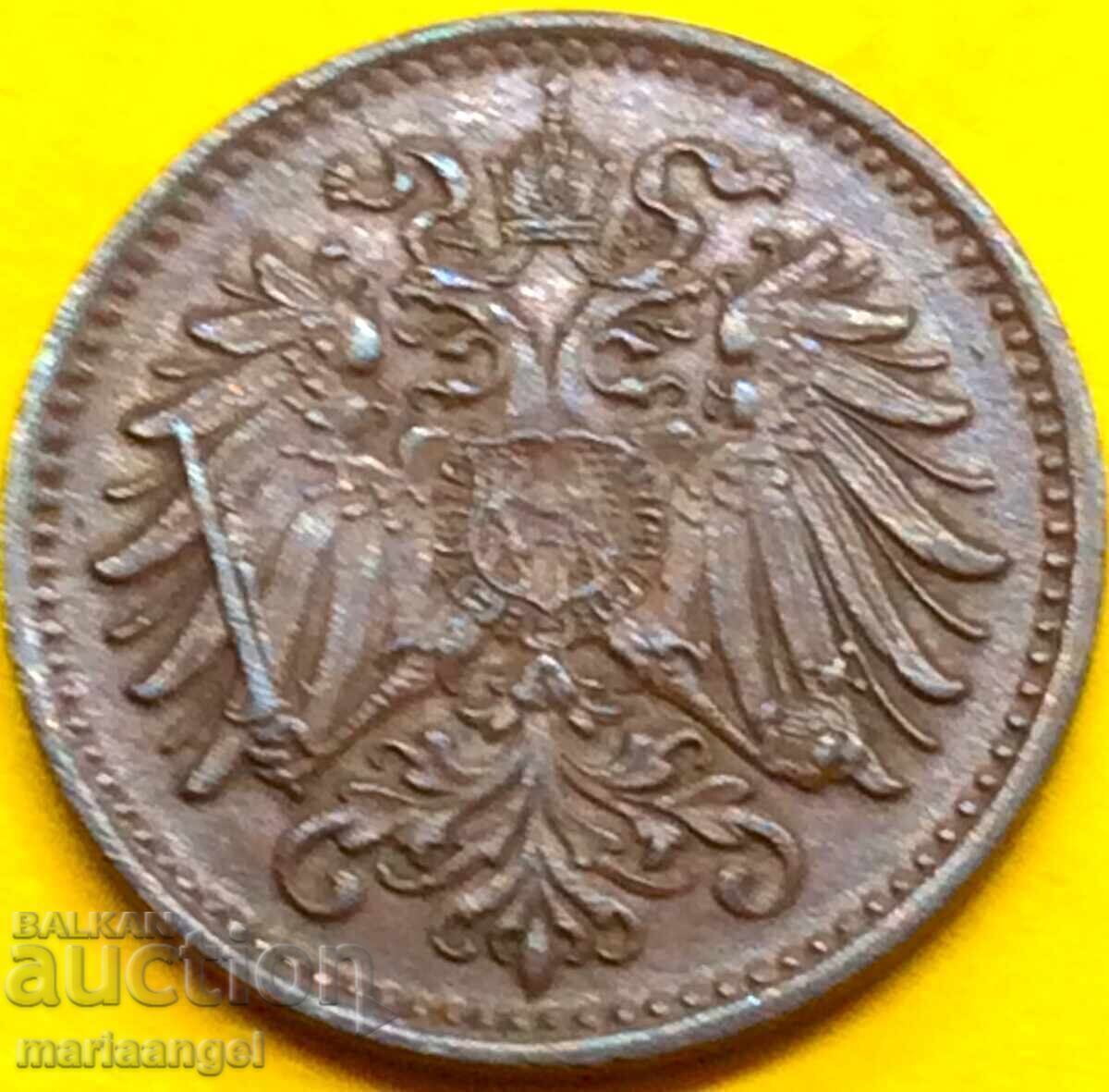 Austria 1 Heller 1894 - 7