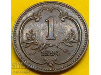 Austria 1 Heller 1894