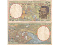 tino37- ЦЕНТРАЛНА АФРИКА /ЕКВ. ГВИНЕЯ/ - 1000 ФРАНКА - 2000г