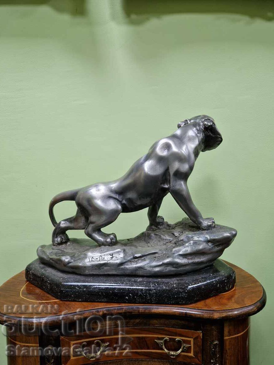 Figurină statuetă unică antică din bronz, de autor - 5
