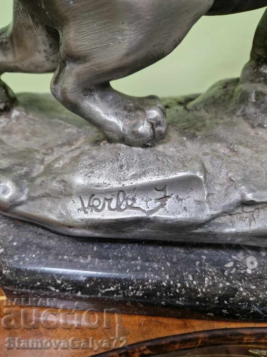 Figurină statuetă unică antică din bronz, de autor - 7