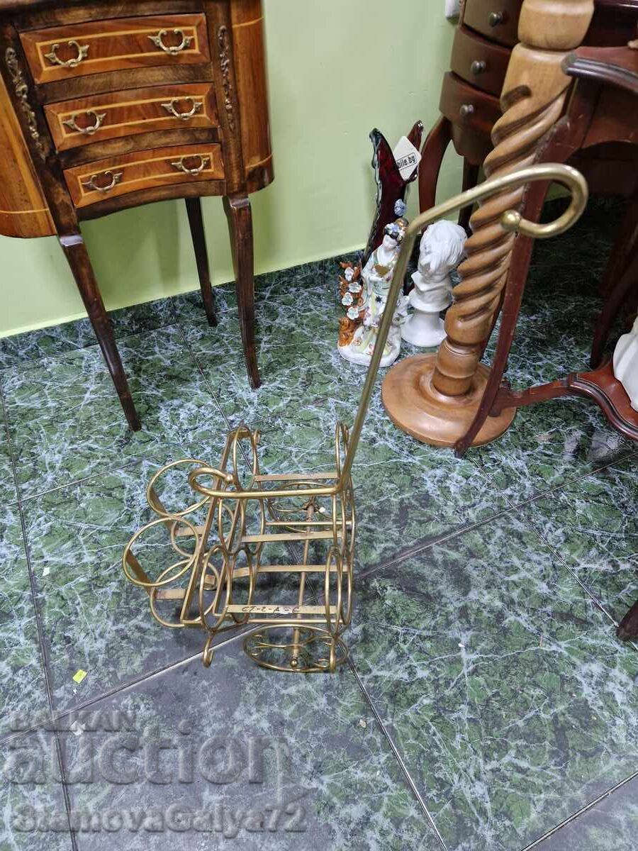 Υπέροχο αντίκα αγγλικό καρότσι για μπουκάλια με τιμή € 99.00 | 193.63 BGN