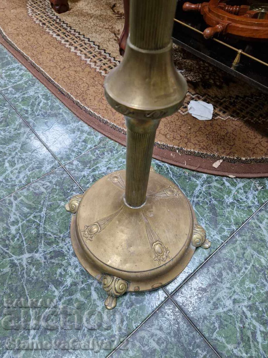 Mare scrumieră antică de podea din bronz - 7