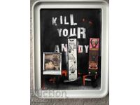 Едгар Гомез-Kill your Andy,картина смесена техника