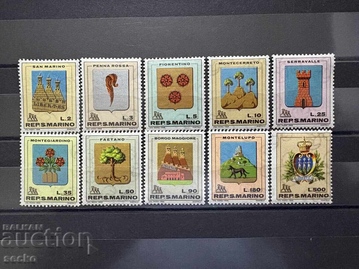 San Marino - Steme (1968) MNH