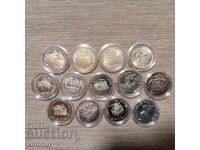 Kolektsiya 1300 godini Bŭlgariya - 13 νομίσματα του 1981