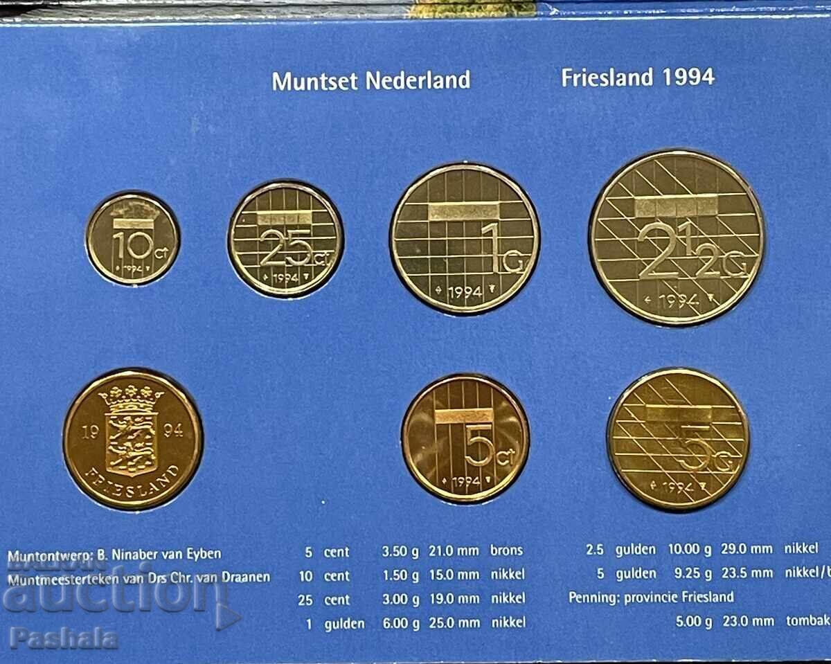 Olanda 5,10,25, cenți 1,2.5,5 gulden 1994. Set. ZEELAD Olanda 5,10,25, cenți 1,2.5,5 gulden 1994. Set. ZEELAD