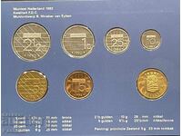 Olanda 5,10,25, cenți 1,2.5,5 gulden 1992. Set. ZEELAD
