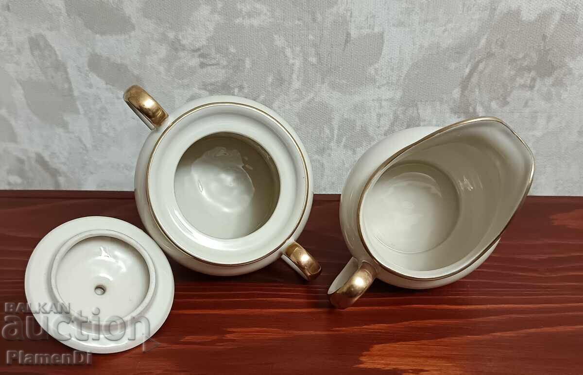 Auction  Sugar bowl and creamer set / KAHLA