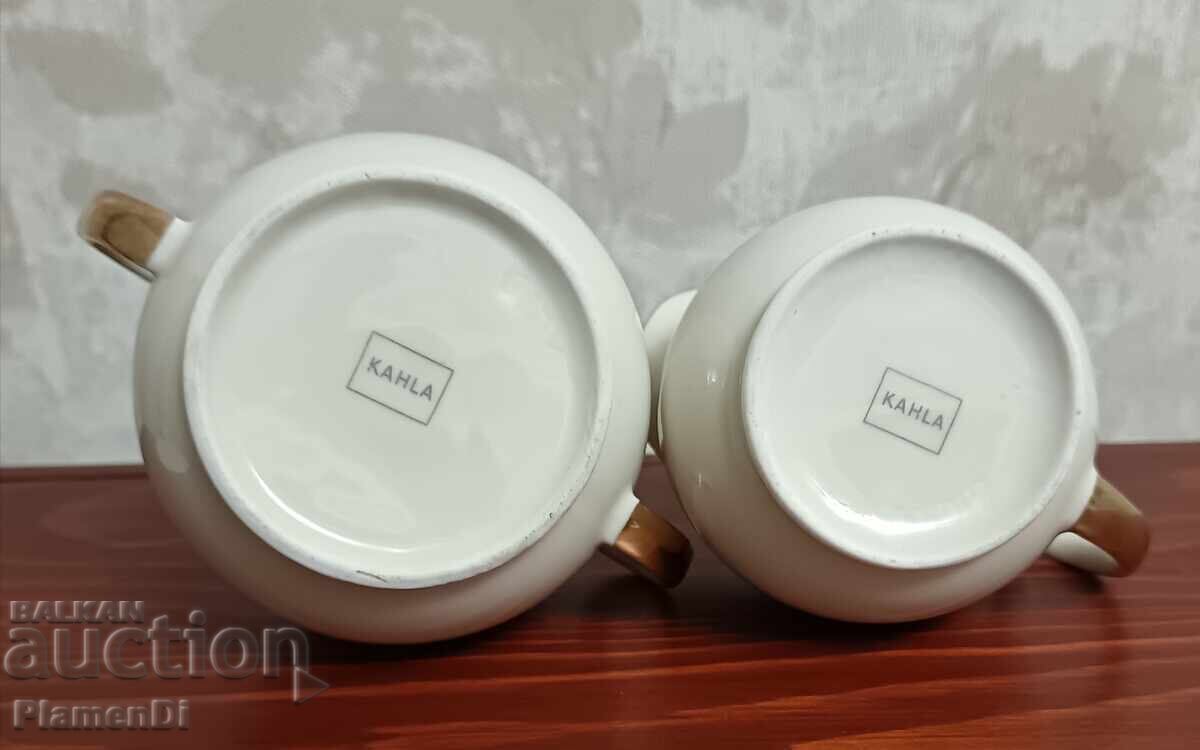Sugar bowl and creamer set / KAHLA - 7