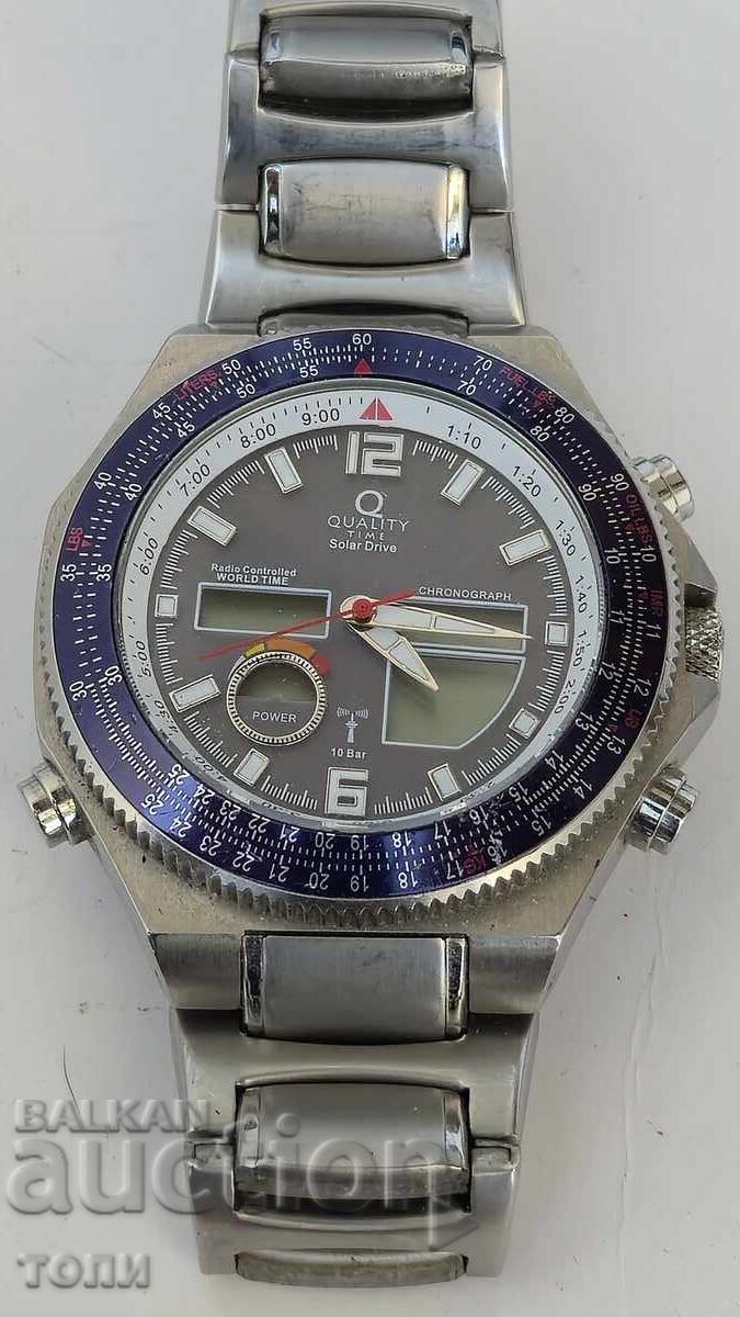 QUALITY TIME SOLAR DRIVE RARE I DON'T KNOW IF IT WORKS BZC!!!! with price € 0.01 | 0.02 BGN