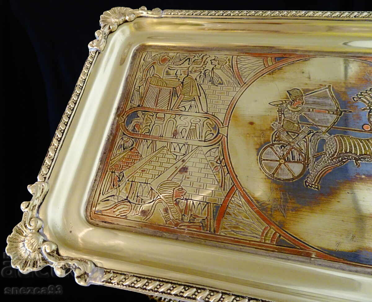 Χάλκινος δίσκος, πιατέλα, πάνελ Αίγυπτος, άρμα με τιμή € 26.00 | 50.85 BGN