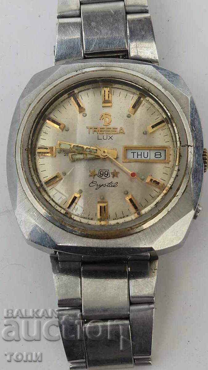 TRESSA LUX AUTOMATIC SWISS MADE RARE WORKS WITHOUT WARRANTY TRESSA LUX AUTOMATIC SWISS MADE RARE WORKS WITHOUT WARRANTY