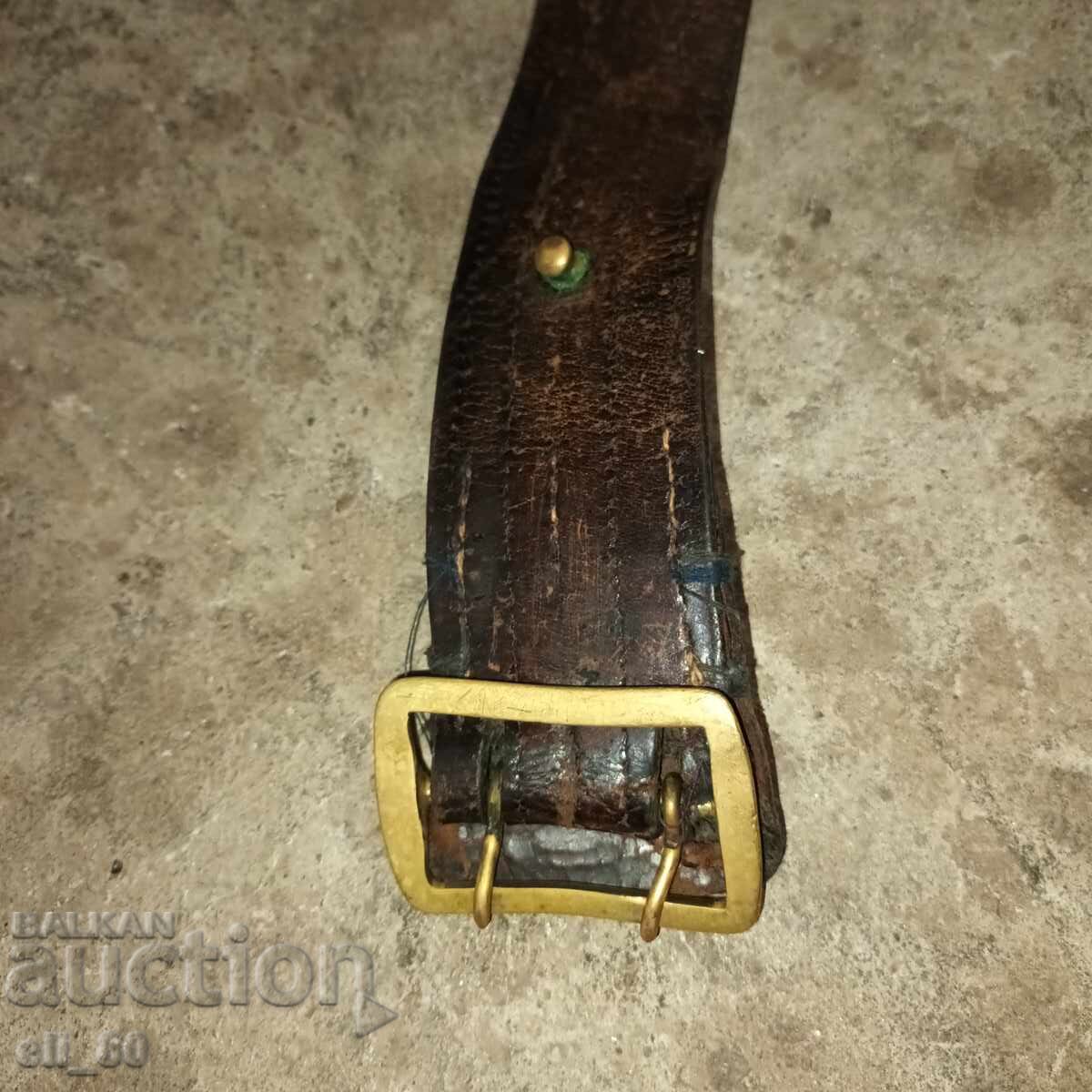 Livrarea Centură militară lată din piele naturală