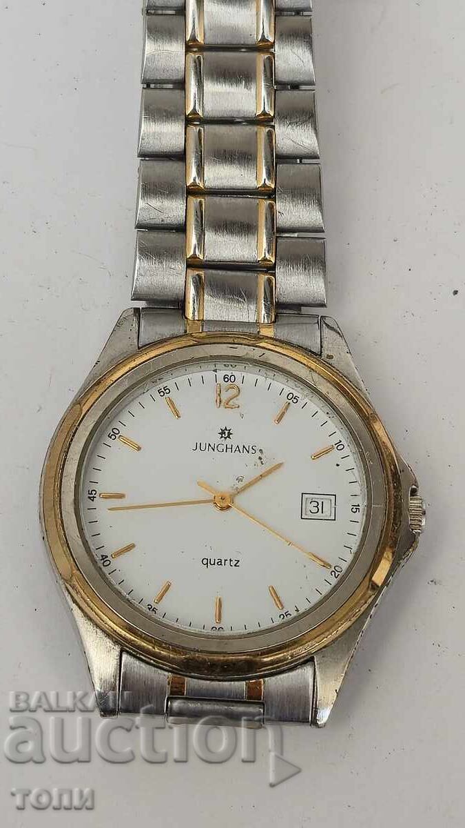 JUNGHANS QUARTZ GERMANY MADE RARE I DON'T KNOW IF IT WORKS with price € 0.01 | 0.02 BGN