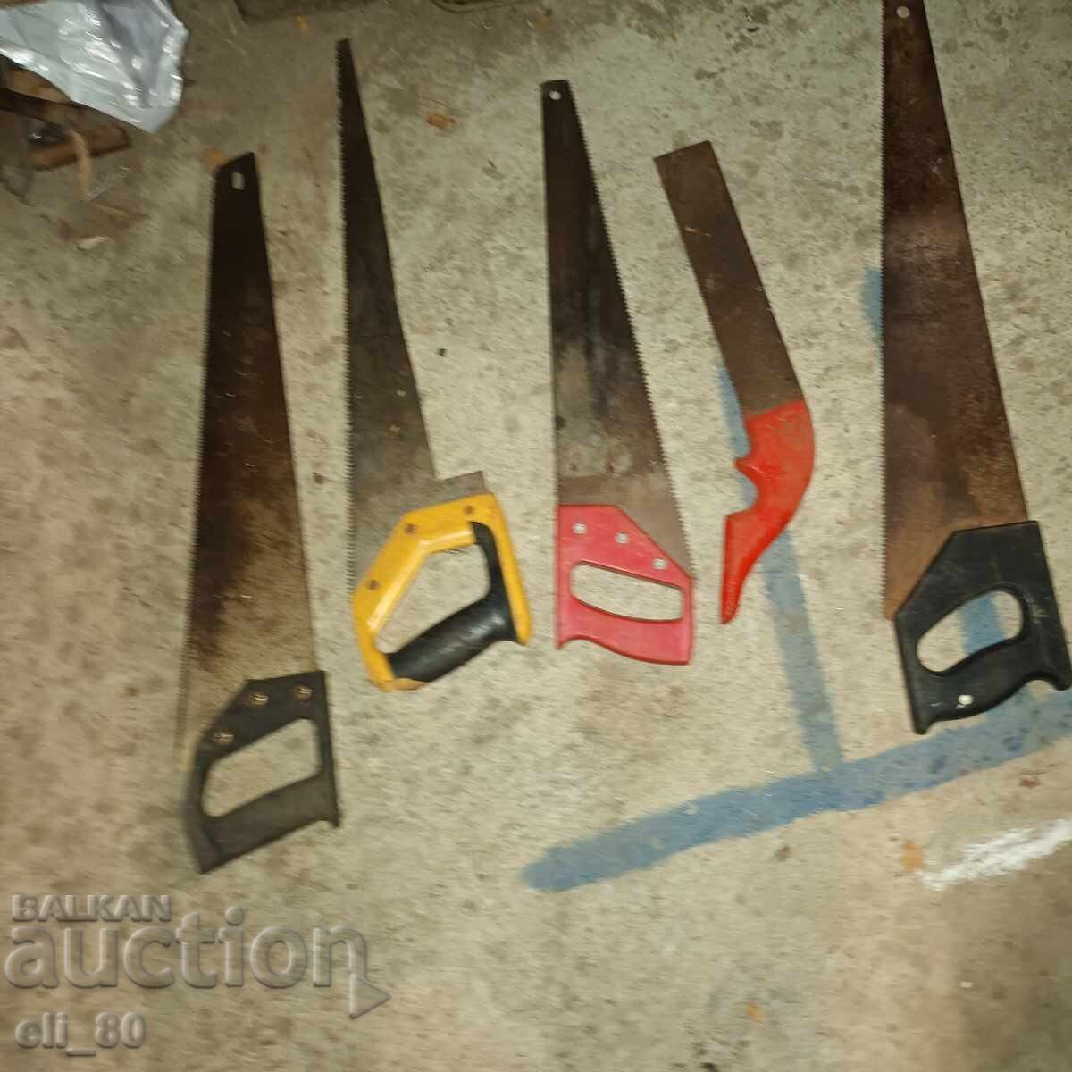 Licitație Lot mare de ferăstraie vechi