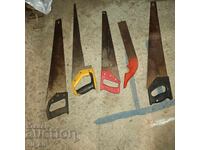 Large lot of old saws