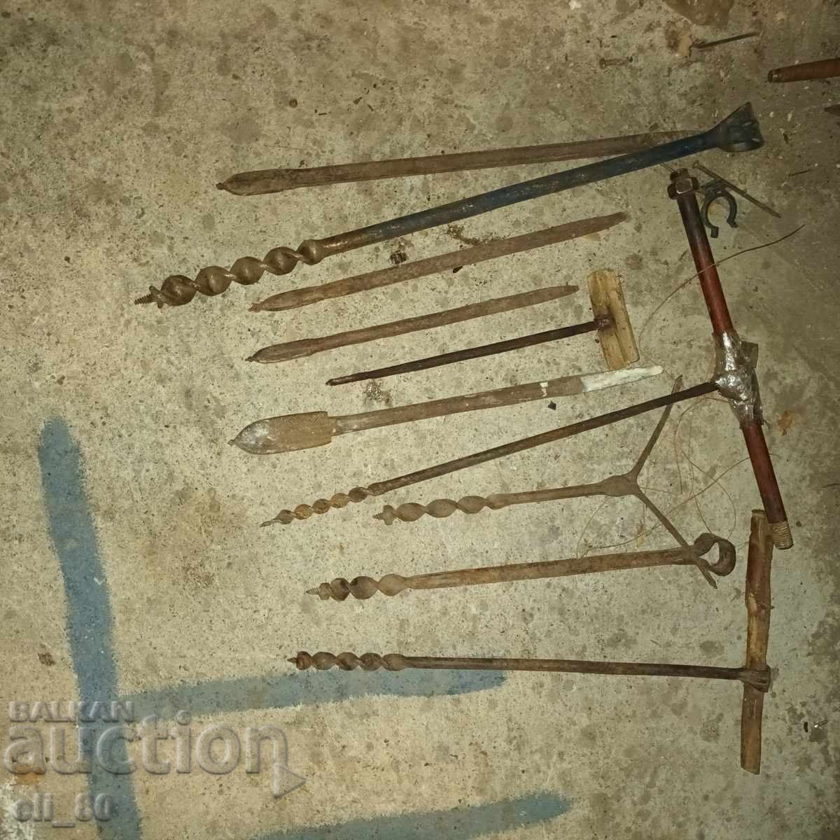 Μεγάλη παρτίδα παλαιών τρυπανιών. 10 τεμάχια