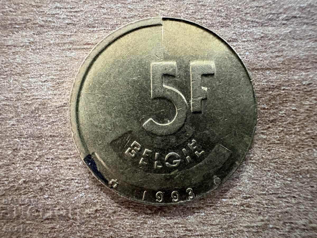 Belgia - 5 franci (1993) - BELGIA