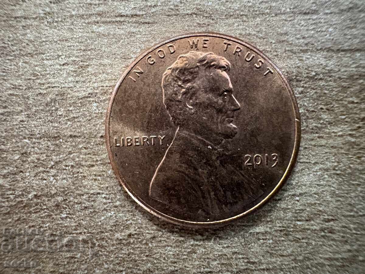 ΗΠΑ - 1 σεντ (2013) με τιμή € 0.08 | 0.16 BGN