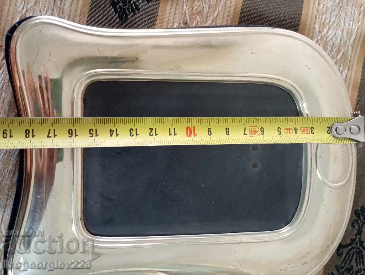 Сребърна рамка за снимка в стил арт деко - 6