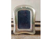 Сребърна рамка за снимка в стил арт деко