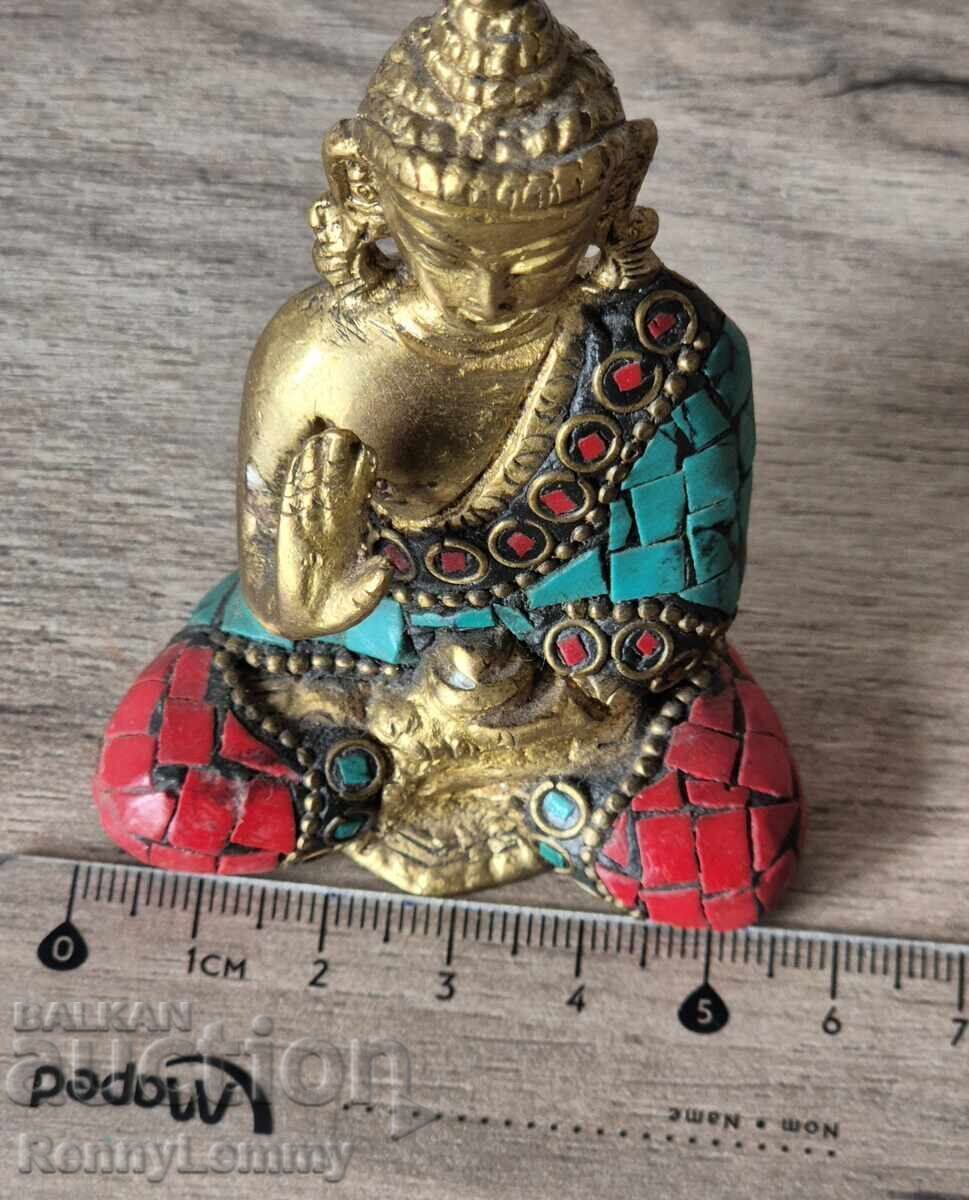 Budă de bronz și corali, unicat - 6