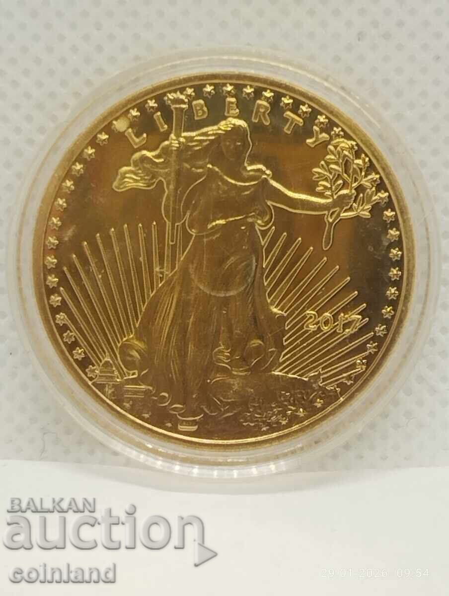 Gold-plated coin - REPRODUCTION Gold-plated coin - REPRODUCTION