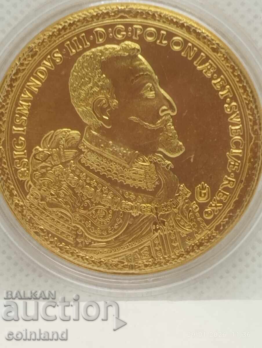 Monedă placată cu aur - REPRODUCERE