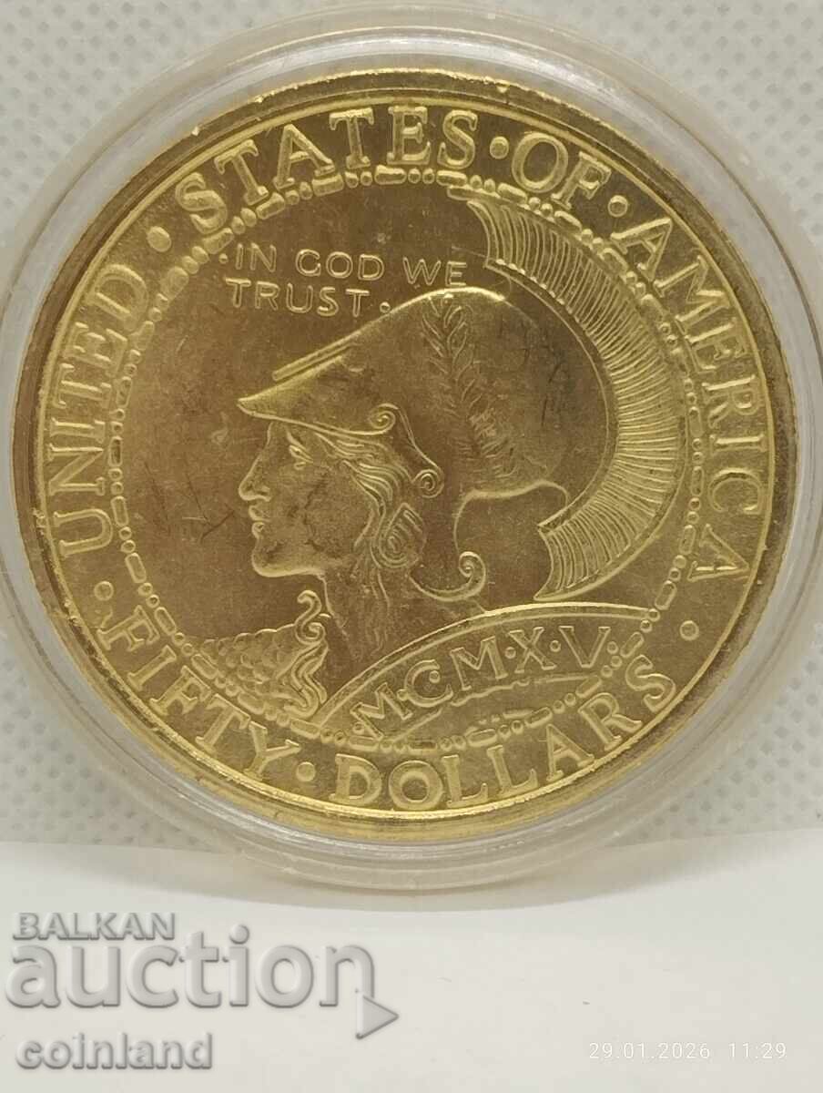 Monedă placată cu aur - REPRODUCERE Monedă placată cu aur - REPRODUCERE