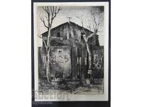 Georgi Bostandzhiev Graphic 1988 Etching Aquatint