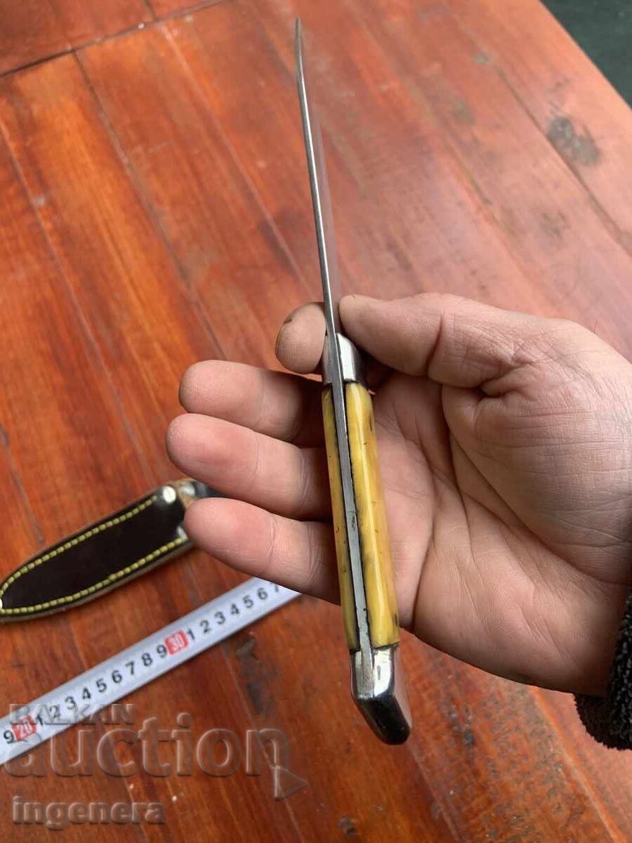 BULGARIA KNIFE BLADE ANTIQUE SHEATH - 7 BULGARIA KNIFE BLADE ANTIQUE SHEATH - 7