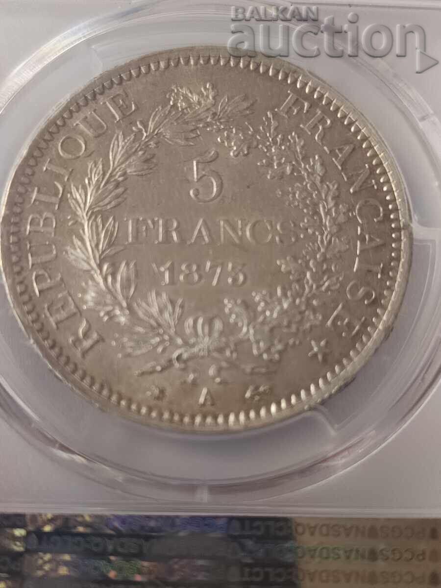 Auction  5 Francs PCGS MS61
