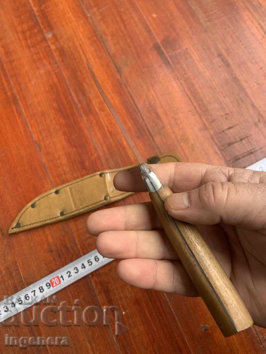 BULGARIA KNIFE BLADE ANTIQUE SHEATH - 5