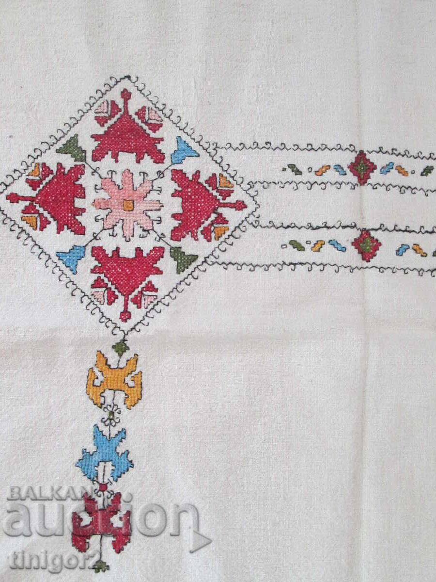 Licitație Motiv pentru pernă, țesut și brodat manual, 47x39cm
