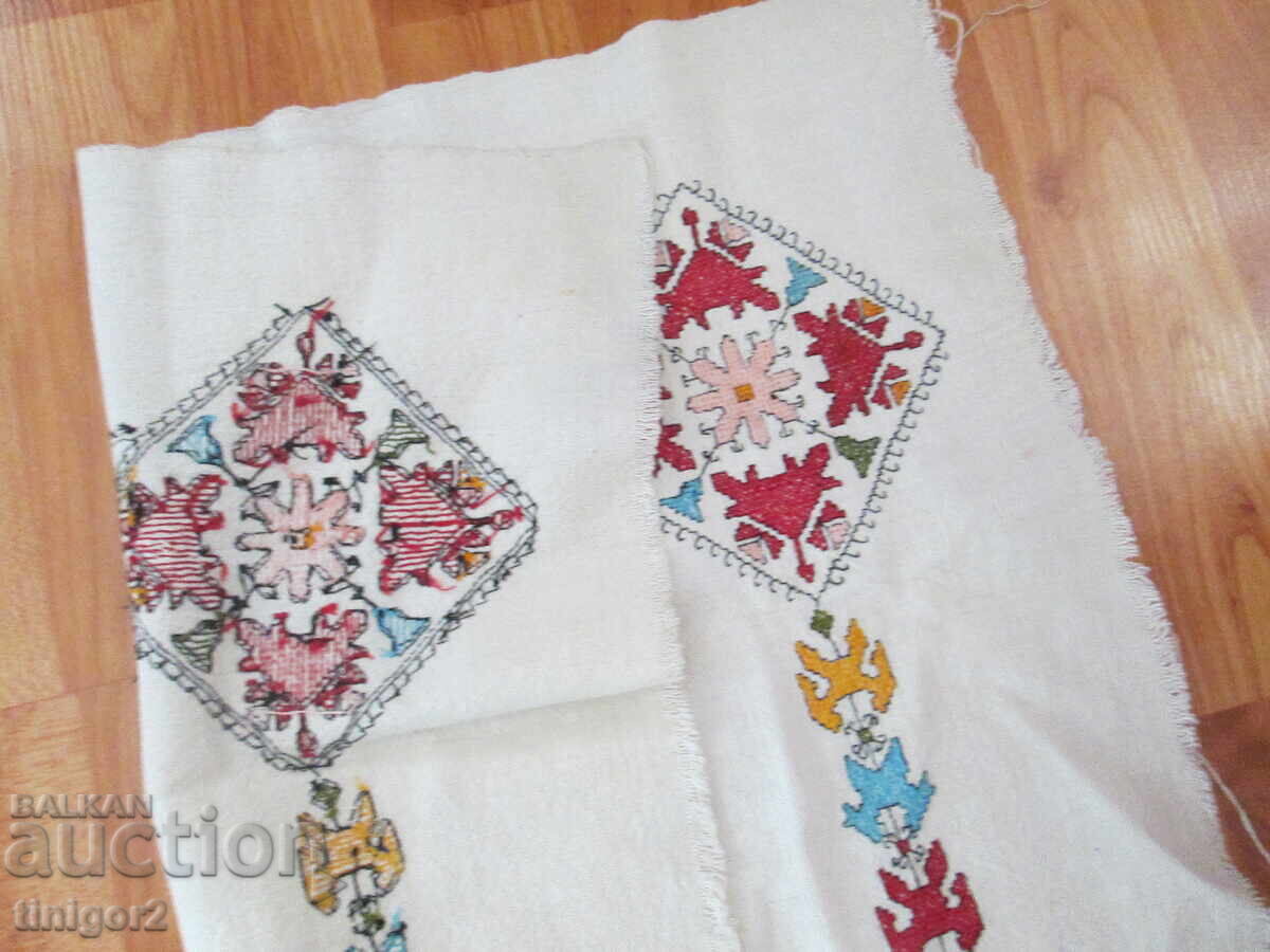 Motiv pentru pernă, țesut și brodat manual, 47x39cm - 6